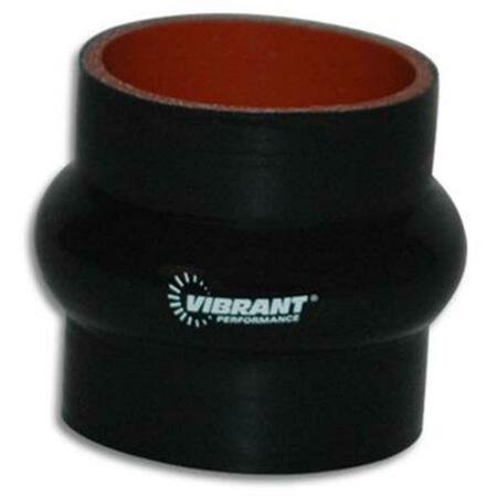 VIBRANT 4 Ply Reinforced Silicone Sleeve Connector- Black V32-2736